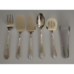 Lenox Abilene 6-piece Flatware Entertainment Set Stainless EUC